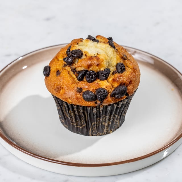 Choc Chip Yogurt Muffin.